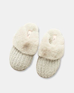 Boux Avenue Sparkle Knit Mule Slippers