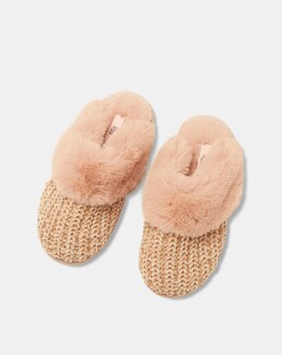 Boux Avenue Sparkle Knit Mule Slippers