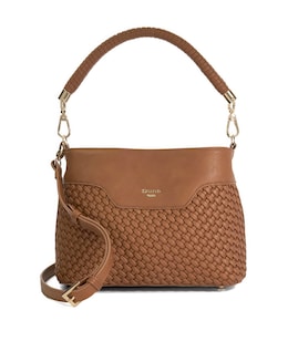 Dune Woven Top Handle Shoulder Bag