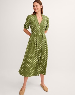 Monsoon Kasey Polka Dot Midi Dress - Image