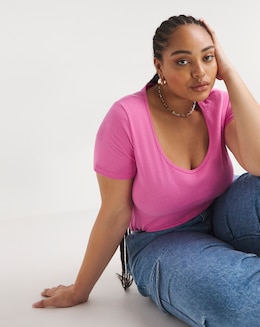 Pink Short Sleeve Body