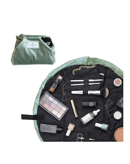The Flat Lay Co. Drawstring Makeup Bag - Sage Velvet