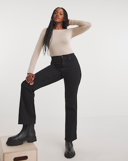 24/7 Black Bootcut Jeans made with Organic Cotton