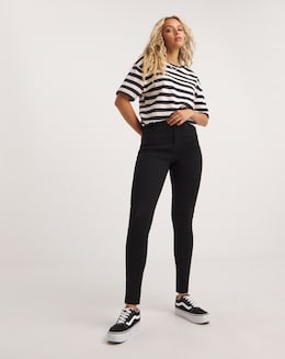 24/7 Black Skinny Jeans made with Organic Cotton