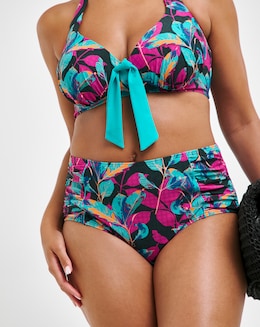 Joe Browns Floral Print High Waist Bikini Bottoms