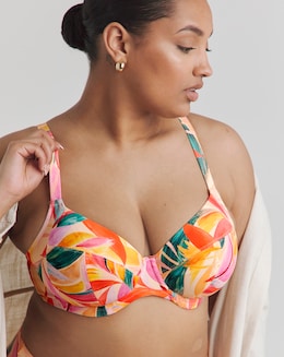 Elomi Sancho Beach Plunge Bikini Top Mango