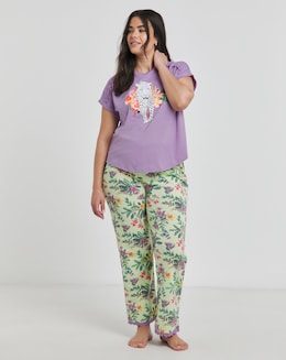 Joe Browns Garden Craft Pyjama Set Floral Print