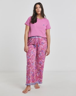 Joe Browns Jersey Pyjama Set Floral Print