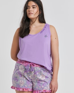 Joe Browns Jersey Short Pyjama Set Floral Print