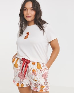 Chelsea Peers Jersey Daydreamer Paradise Print Short Pyjama Set