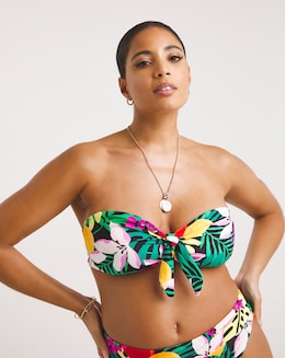Fruit Mix and Match Bandeau Non Wired Reversible Bikini Top With Removable Tie