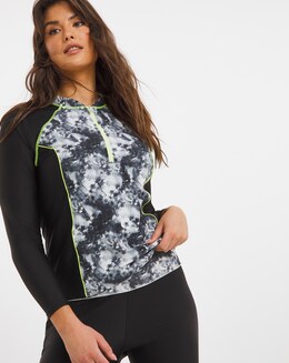 Sports Zip Up Rash Vest