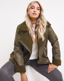 Joe Browns Borg Lined Aviator Jacket