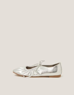 Monsoon Blair Metallic Ballet Flats