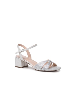 Paradox London Marquise Diamante Block Heeled Sandals