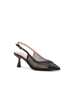 Paradox London Fascinate Wide Fit Slingback Shimmer Heels