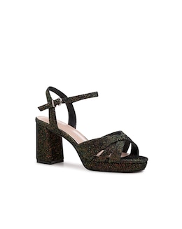 Paradox London Navarra Wide Fit Platform Heeled Sandals