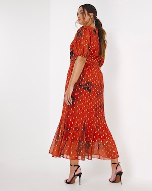 Joanna Hope Metallic Dobby Maxi Dress - Image 5