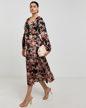 Joanna Hope Shirred Detail Maxi Dress - Image 1
