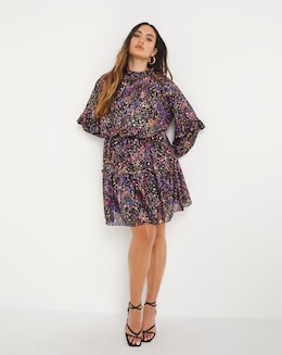 Joanna Hope Foil Print Dress