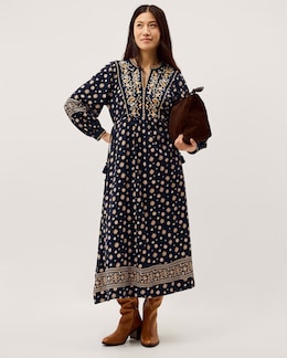 Monsoon Bonny Floral Jersey Midi Dress - Image