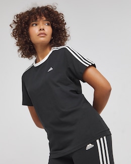 adidas 3 Stripe T-Shirt
