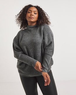Cosy Ribbed Funnel Neck