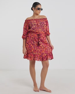 Figleaves Curve Cancun Embellished Beach Dress