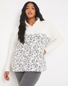 Pretty Secrets Leopard Borg Snuggle Top