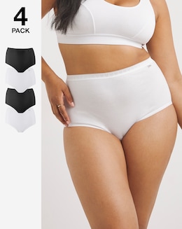 Slimma 4 Pack Cotton Full Briefs