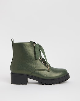 Joe Browns Chunky Lace Up Boot Extra Wide Fit