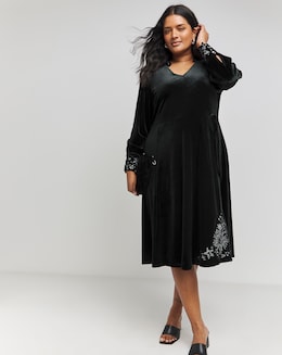 Joe Browns Starlight Velvet Midi Dress