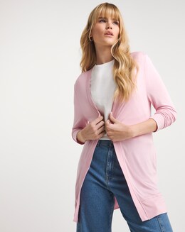 Pink Edge To Edge Cardi
