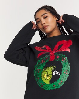 The Grinch Glitter License Regular Fit Sweatshirt
