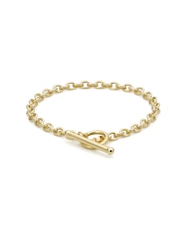 9CT Gold Oval Link TBar Belcher Bracelet