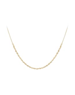 9CT Gold Rope &amp; Trace Asdjustable Chain