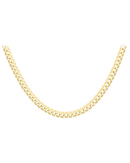 9CT  Yellow Gold Flat Curb Chain