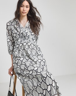 Joanna Hope Broiderie Leaf Dress