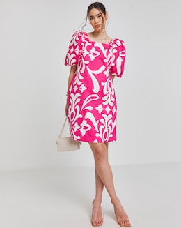 Joanna Hope Cotton Shift Dress With Pockets