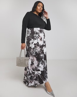 Joanna Hope Asymmetrical Pleated Skirt