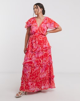 Joanna Hope Tiered Ruffle Maxi Dress