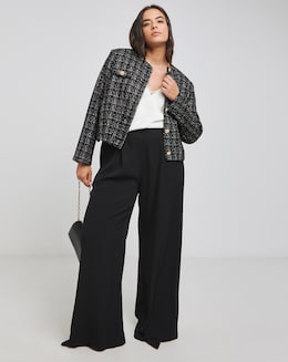 Joanna Hope Boucle Bomber Jacket
