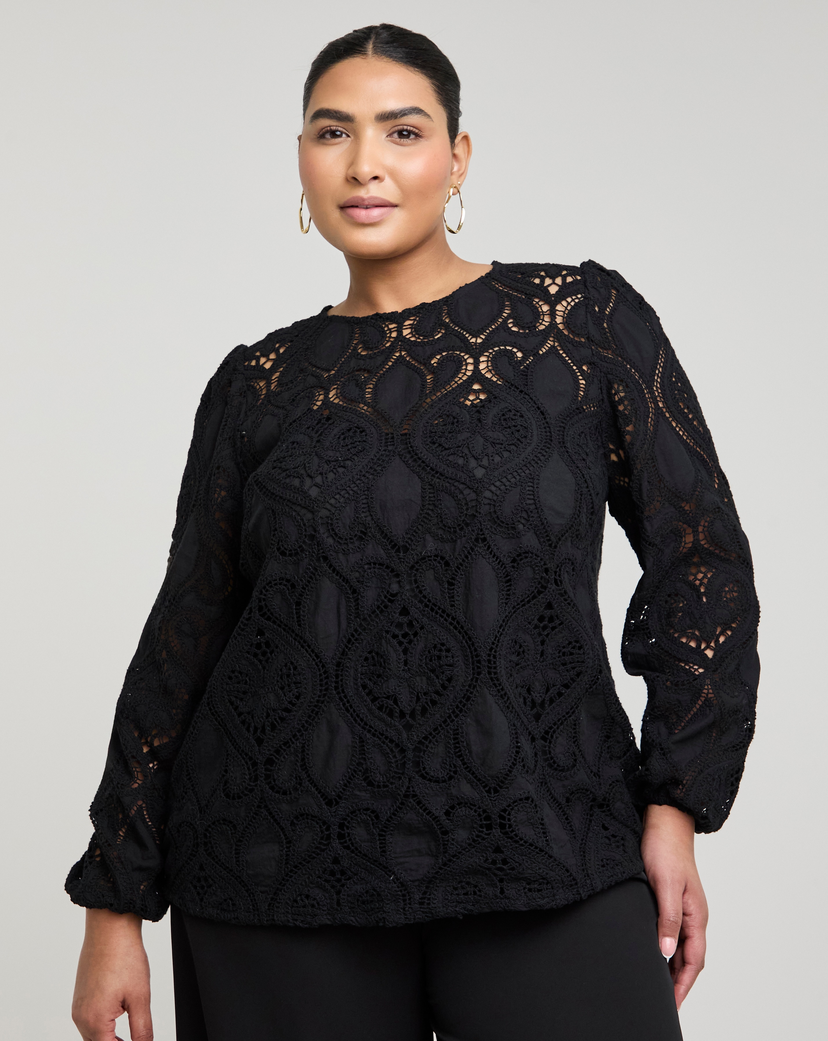 black evening tops