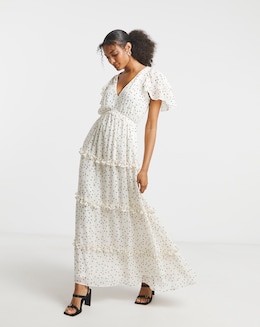 Joanna Hope Tiered Ruffle Maxi Dress