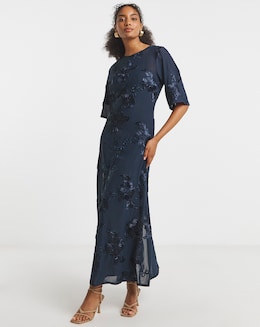 Joanna Hope MAGISCULPT Textured Mesh Dress
