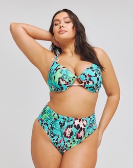 Sculpt Ruched Bikini Bottom with Tummy Control