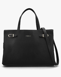 Fiorelli Etta Buckle Black Satchel Bag