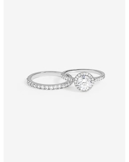 Jon Richard Halo Engagement Rings