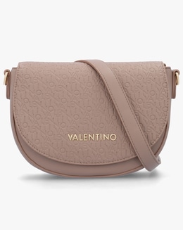 Valentino Bags Falak Taupe Debossed Logo Cross-Body Bag