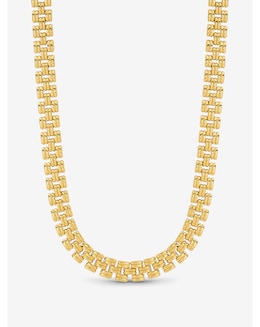 Jon Richard 18K Gold Plated Gate Chain Necklace